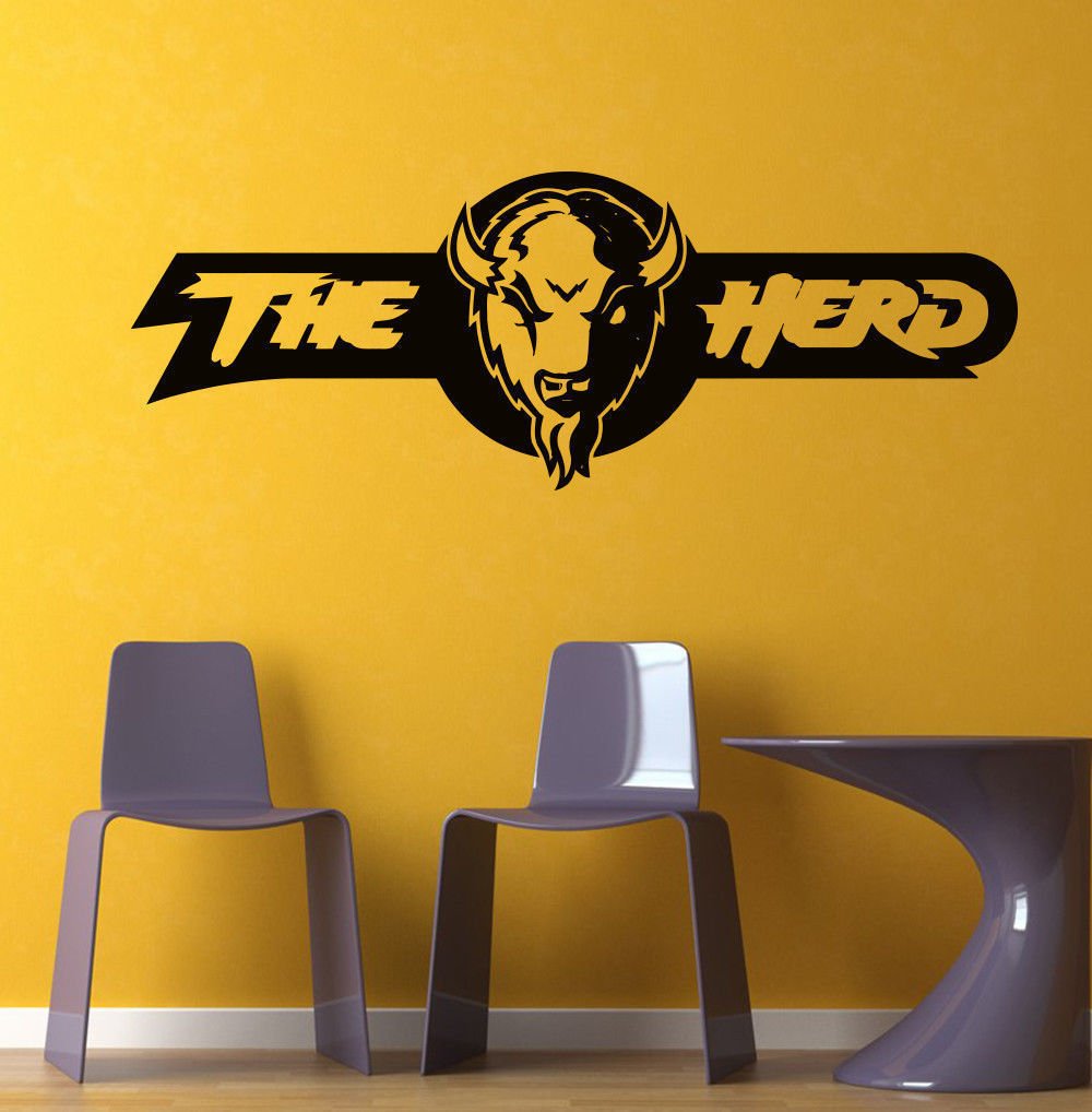 NCAA Wall Mural Vinyl Sticker Gym SPORTS LOGO Marshall Thundering Herd DA2995