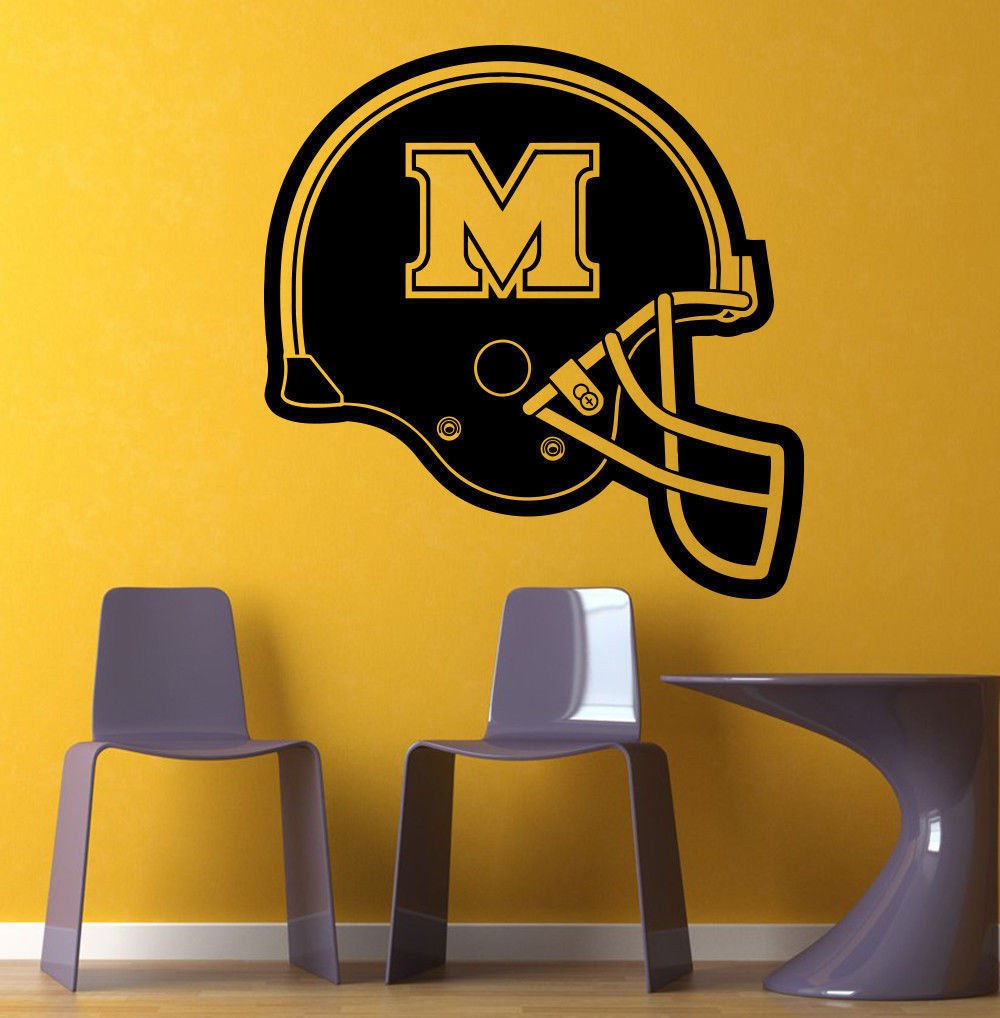 NCAA Wall Mural Vinyl Sticker Gym SPORTS LOGO Marshall Thundering Helmet DA2998
