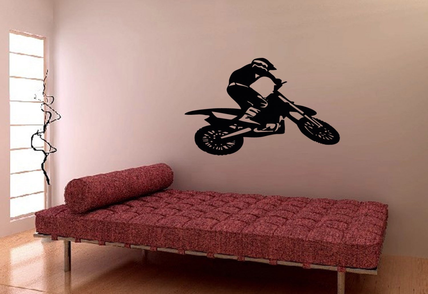 Wall Decor Vinyl Decal Sticker Bike Chopper Hog Harley Motorcycle tz851