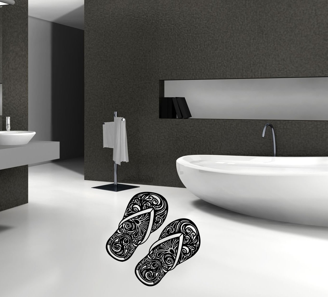 Slates step-ins legs bathroom Kids Room Stylish Wall Art Sticker Decal 9259