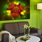 Flowers Pattern Colorful Painting Full Color Wall Decal Sticker AN-367 FRST