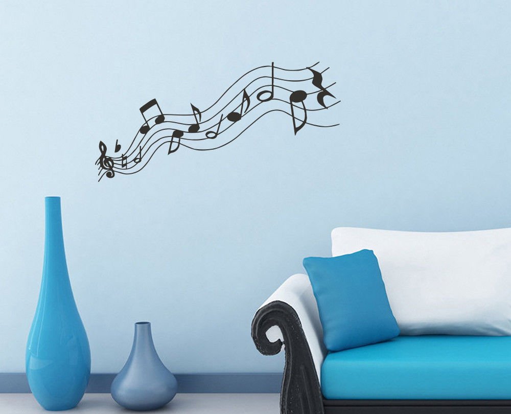 Wall Decor Vinyl Decal Sticker STAVE TREBLE CLEF DA579