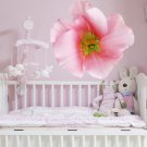 Pink Flower Beauty Spa Full Color Wall Decal Sticker AN-563 FRST