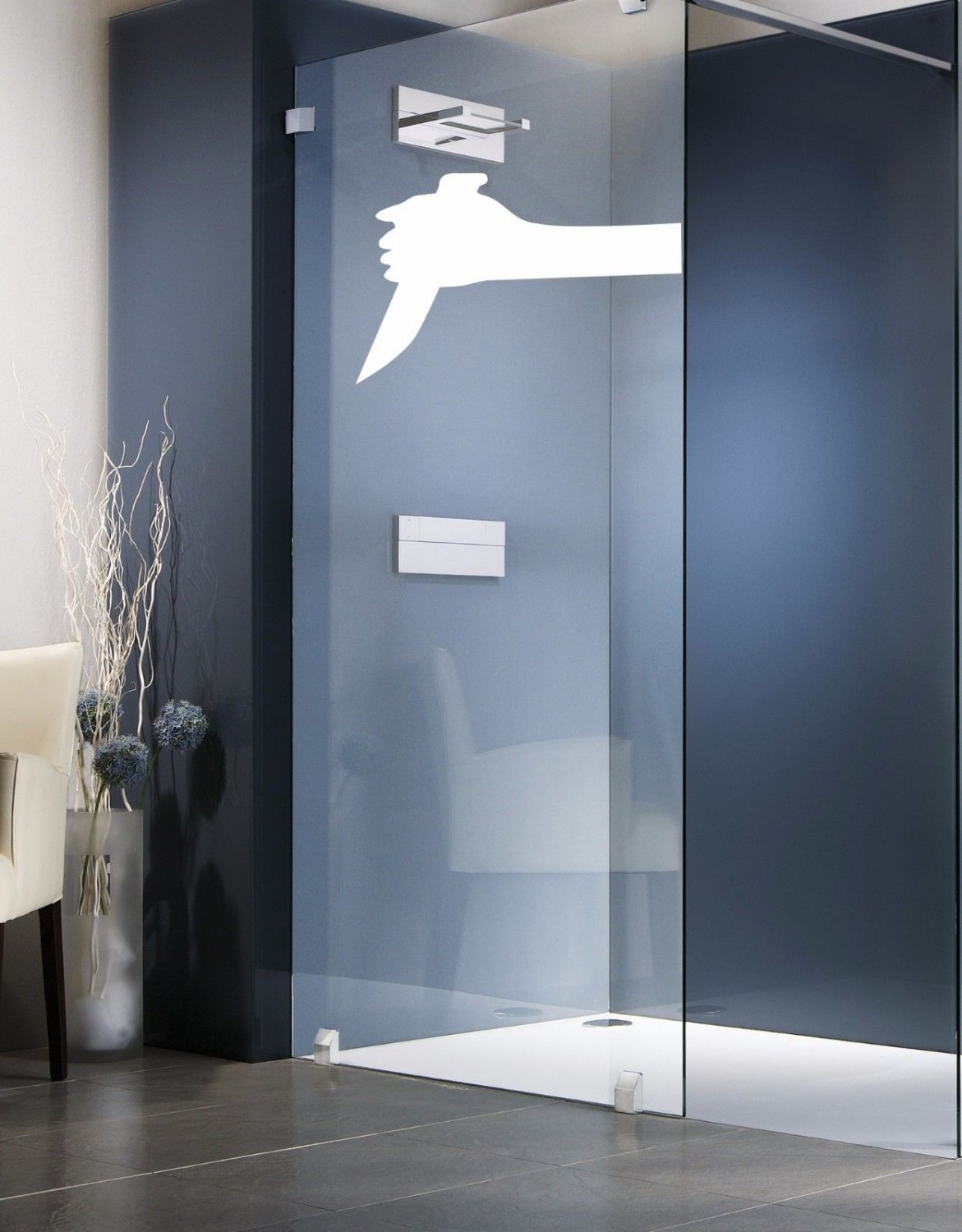 Assassin kill bathroom knife arm Kids Room Stylish Wall Art Sticker Decal 9282