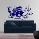 Bowling kegling sport ball skittles ninepins Stylish Wall Art Sticker Decal 8743