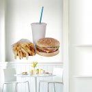 Tasty Hamburger Fast Food Kitchen Full Color Wall Decal Sticker AN-225 FRST