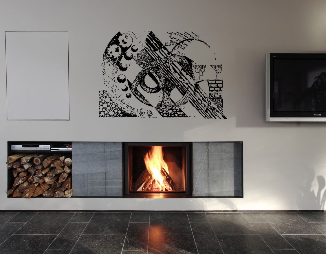 avant-garde picture Picasso template Kids Stylish Wall Art Sticker Decal 9312