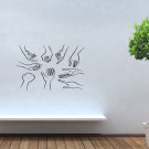 Wall Decor Vinyl Decal Sticker Fingerspelling Signing Sign Language tz2119