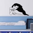 Wall Decor Vinyl Decal Sticker Girl Blowing Kiss tz2204