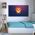 Graphic Design Abstraction Ornament Full Color Wall Decal Sticker AN-576 FRST