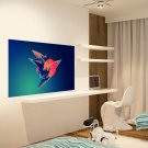 Graphic Design Abstraction Ornament Full Color Wall Decal Sticker AN-596 FRST