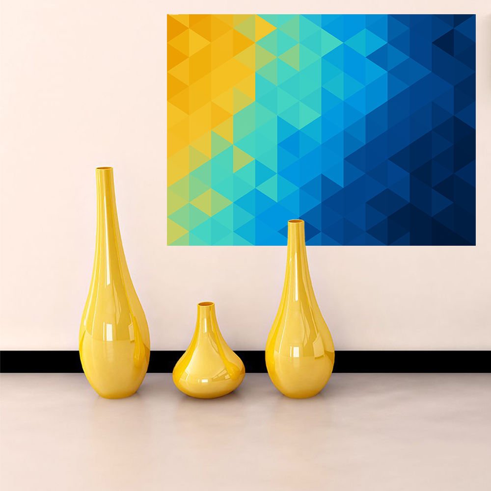 Graphic Design Abstraction Ornament Full Color Wall Decal Sticker AN-319 FRST
