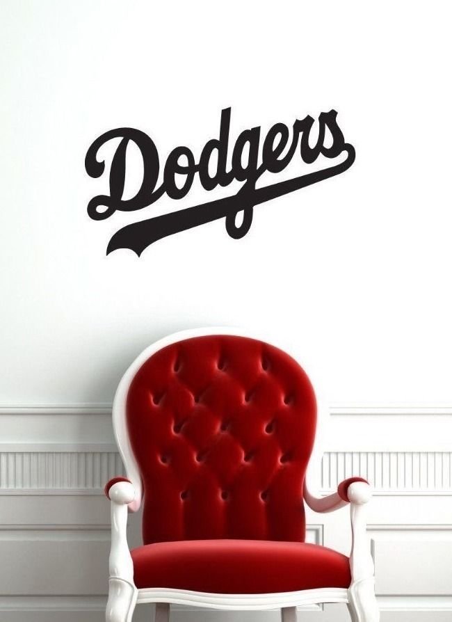 Wall Sticker Decal American Baseball MLB Team Logo Los Angeles Dodgers Gm1100