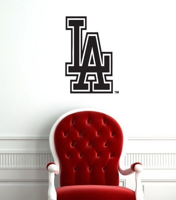 Wall Sticker Decal American Baseball MLB Team Logo Los Angeles Dodgers Gm1101