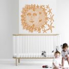Sun Moon stars face smile Kids Room Children Stylish Wall Art Sticker Decal 8863