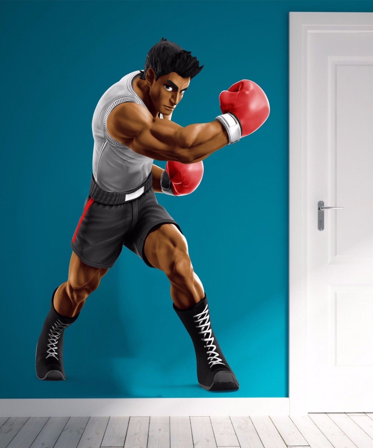 Boxer Boy Sport Game Full Color Wall Decal Sticker KR-97 FRST