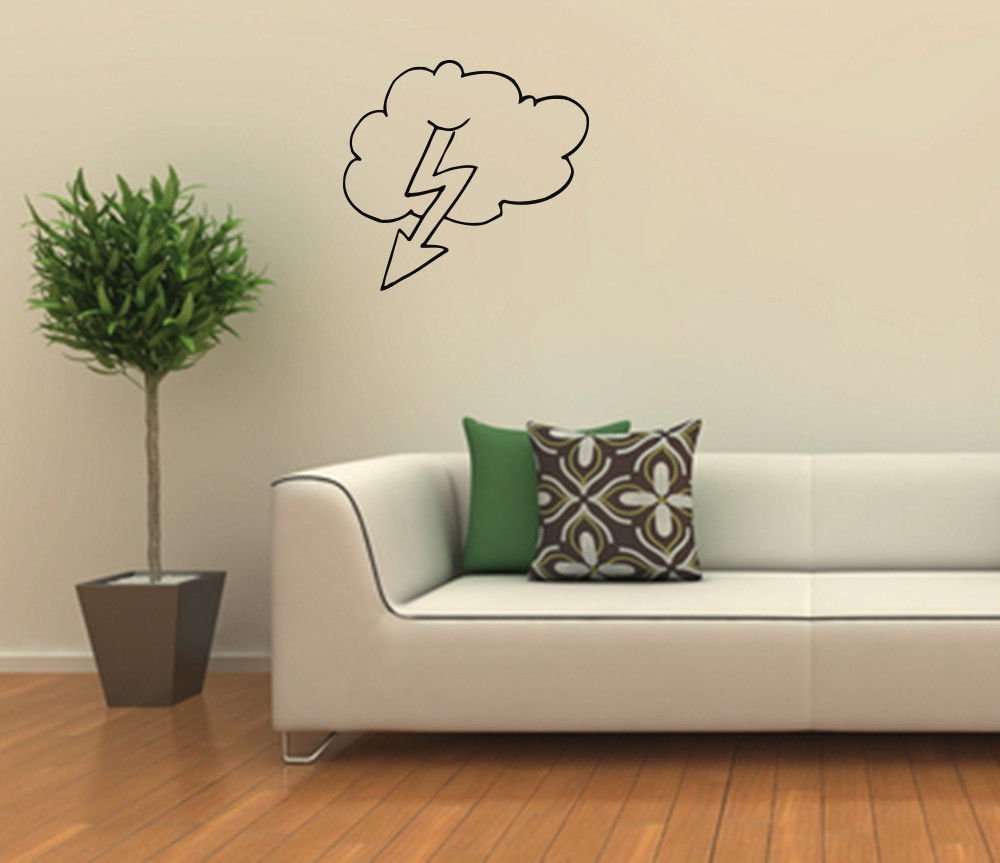 Wall Decor Vinyl Decal Sticker  CLOUD LIGHTNING DA632