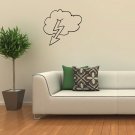 Wall Decor Vinyl Decal Sticker  CLOUD LIGHTNING DA632