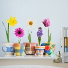 Garden Flowers Full Color Wall Decal Sticker AN-174 FRST