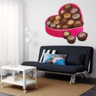 Box Of Chocolates Sweets Food Full Color Wall Decal Sticker KR-122 FRST