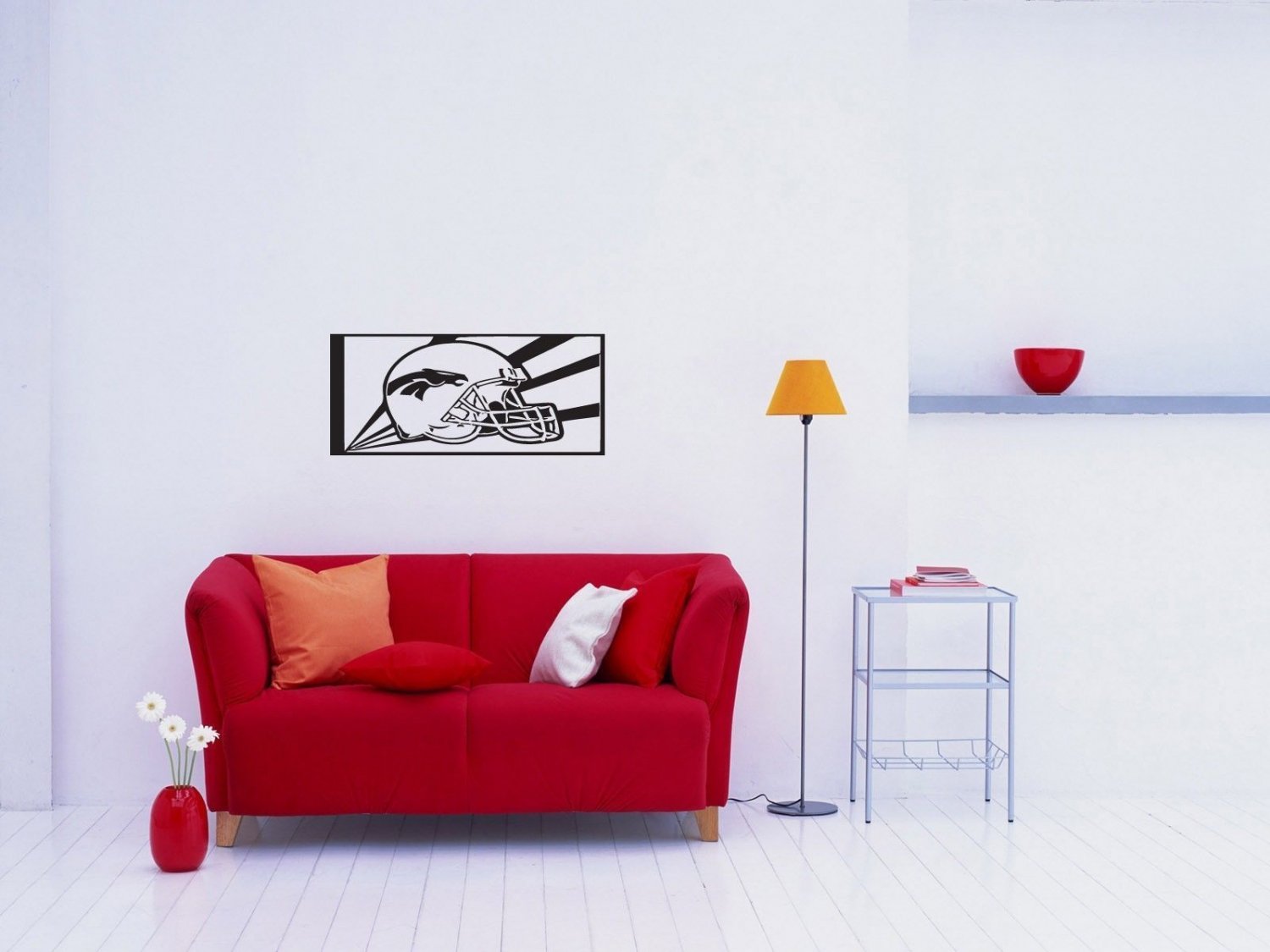 Wall Sticker Decal American Football NFL Team Logo Denver Broncos Gm0325