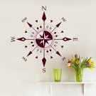 Compass Removable Wall Decal Wind Rose Kids Room Home Decor Vinyl Sticker AM4
