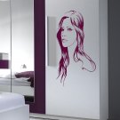 Beauty saloon Girl lips nose eyes Children Stylish Wall Art Sticker Decal 9546