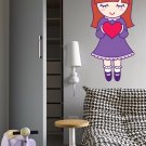 In Love Girl Heart Full Color Wall Decal Sticker KR-172 FRST