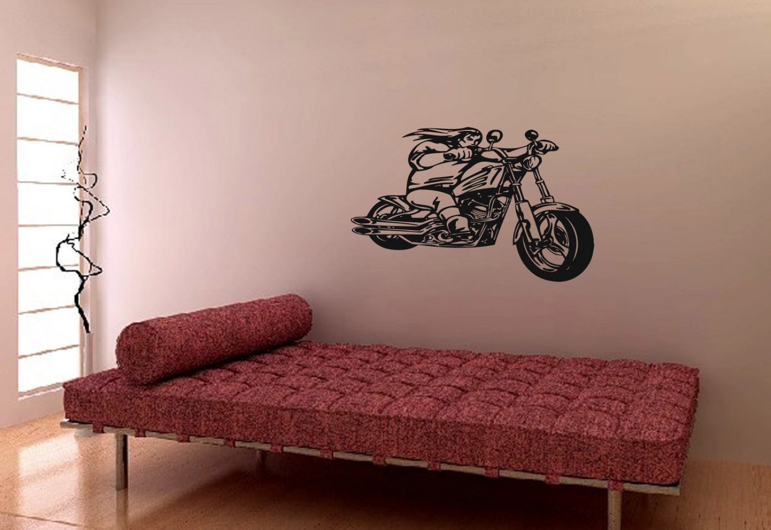 Wall Decor Vinyl Decal Sticker Bike Chopper Hog Harley Motorcycle tz862