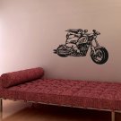 Wall Decor Vinyl Decal Sticker Bike Chopper Hog Harley Motorcycle tz862
