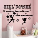 Wall Decal Quotes Girl Power If You Can Sport Decals Gym Decor Sticker AM140