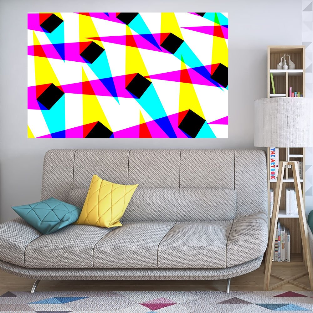 Graphic Design Abstraction Ornament Full Color Wall Decal Sticker AN-575 FRST