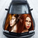 Red Hair Elves Girls Full Color Car Decal Sticker KC-165 FRST