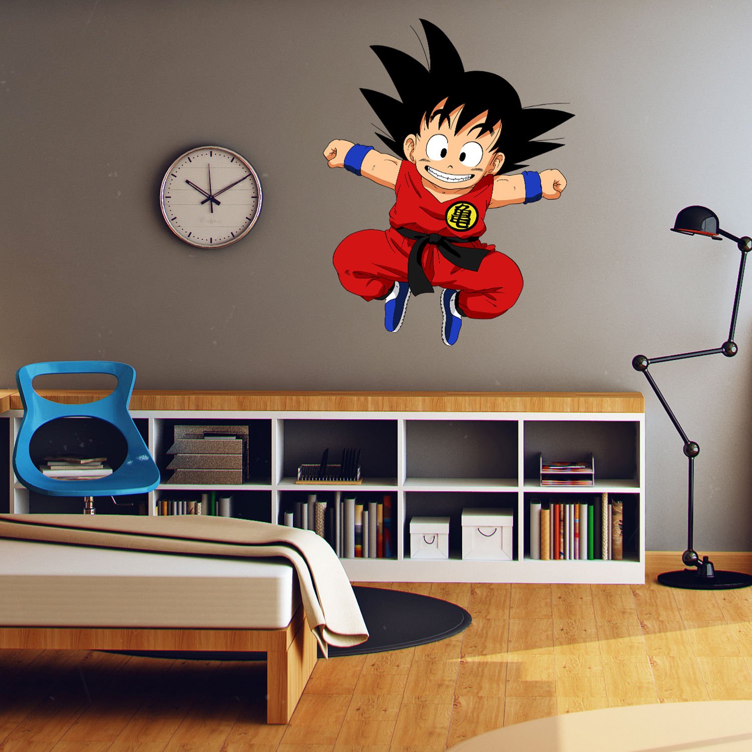 Ninja Sword Japan Boy Man Full Color Wall Decal Sticker KR-162 FRST