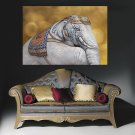 Elephant India Animals Modern Art Full Color Wall Decal Sticker AN-662 FRST