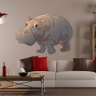 Hippopotamus Wildlife Animals Zoo Full Color Wall Decal Sticker KR-115 FRST