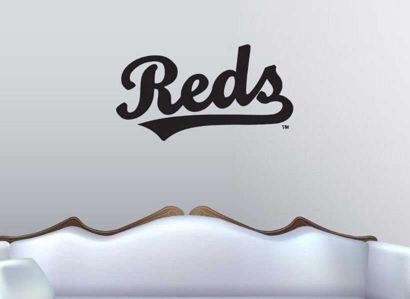 Wall Sticker Decal American Baseball MLB Team Logo Cincinnati Reds Gm1066