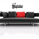 Wall Sticker Decal American Football NFL Team Logo Miami Dolphins Gm0669