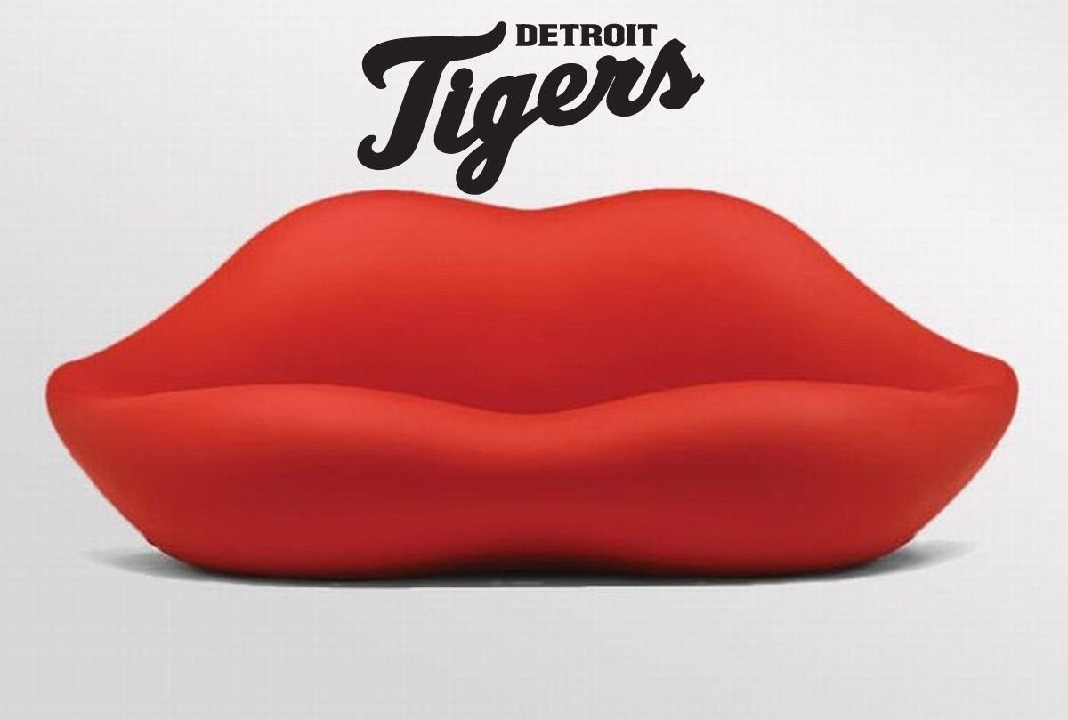 Wall Sticker Decal American Baseball MLB Team Logo Detroit Tigers Gm0831