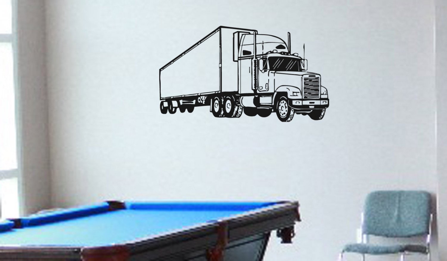Wall Decor Vinyl Decal Sticker Semi Truck tz947