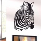 Zebra Head Wall Decor Vinyl Decal Sticker tz354