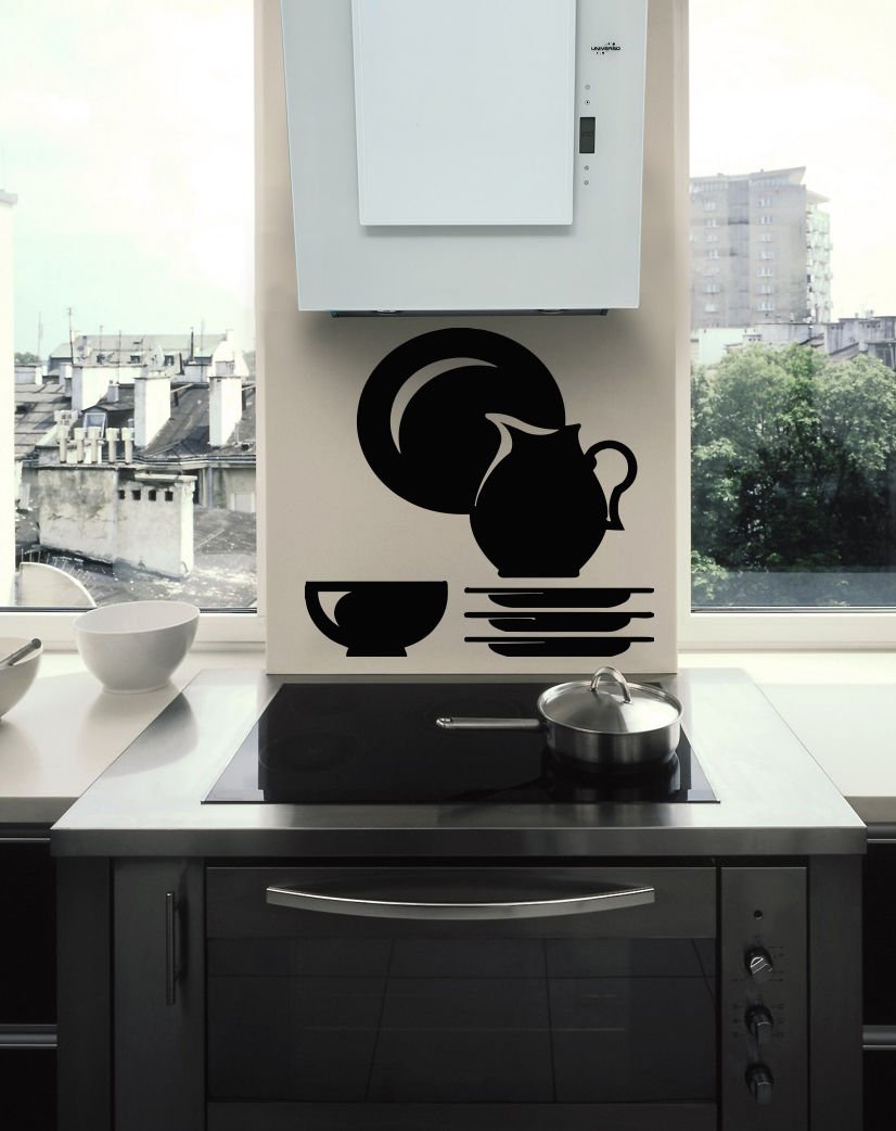 A restaurant kitchen coffee bar Tea coffee Stylish Wall Art Sticker Decal 9118