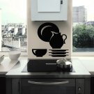 A restaurant kitchen coffee bar Tea coffee Stylish Wall Art Sticker Decal 9118
