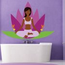 Woman Yoga Relax Spa Full Color Wall Decal Sticker AN-338 FRST