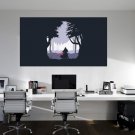 Forest Dark Warrior Anime Sword Full Color Wall Decal Sticker KR-14 FRST