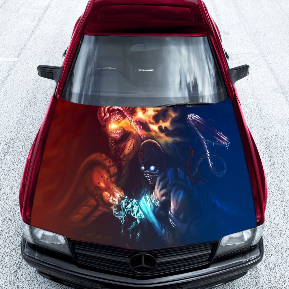 Mortal Kombat Sub Zero Game Full Color Car Decal Sticker KC-36 FRST