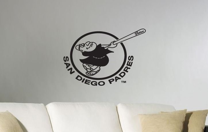 Wall Sticker Decal American Baseball MLB Team Logo San Diego Padres Gm1247