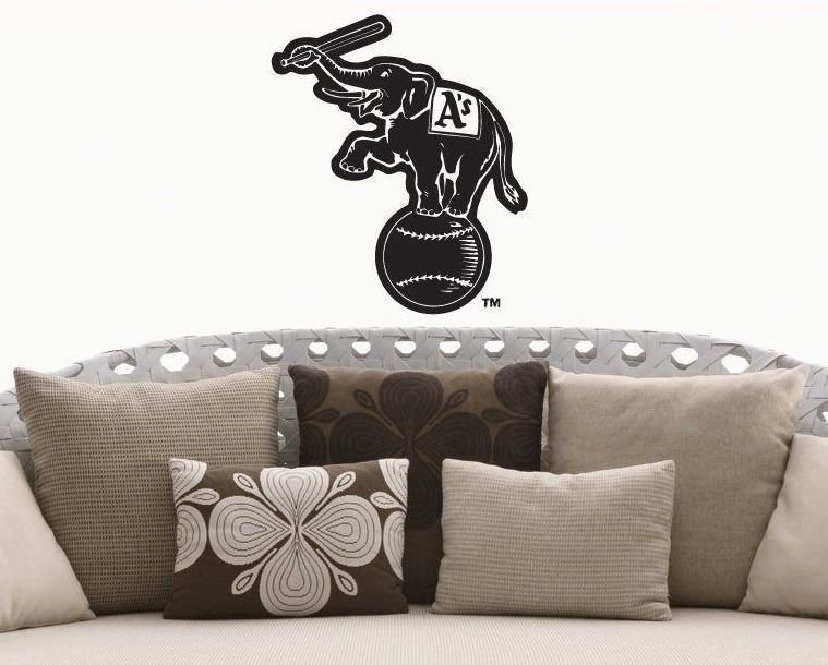 Wall Sticker Decal American Baseball MLB Team Logo Oakland Athletics Gm0946