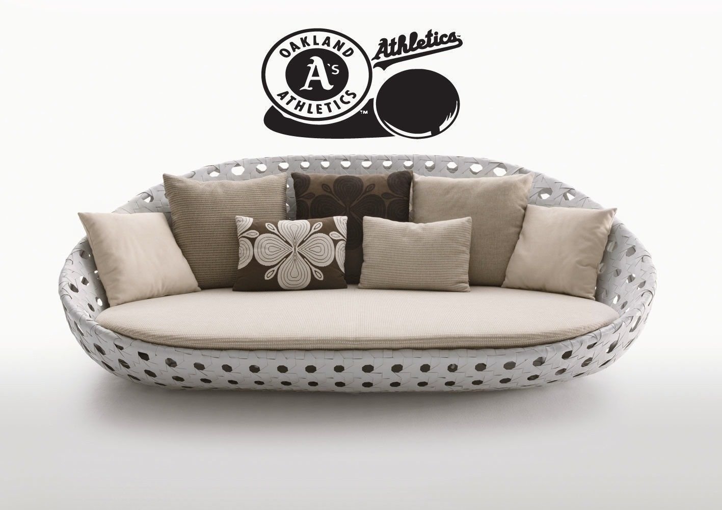 Wall Sticker Decal American Baseball MLB Team Logo Oakland Athletics Gm0940