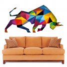 Multicolored Bison Bull Animals Full Color Wall Decal Sticker AN-661 FRST